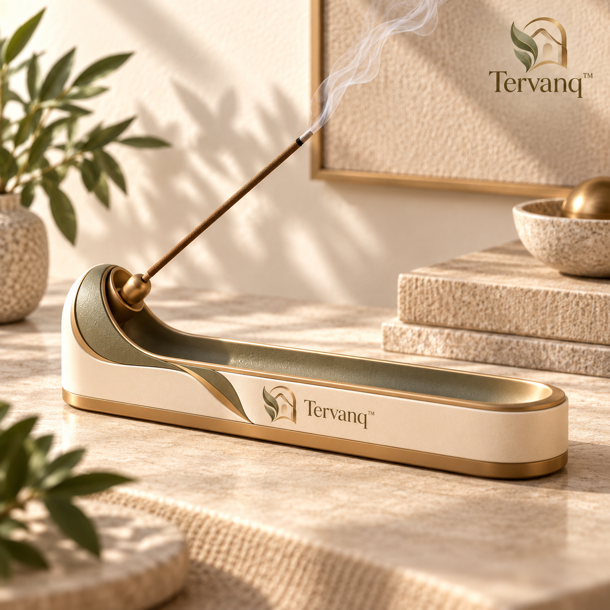 TERVANQ™ FoldChannel Incense Holder
