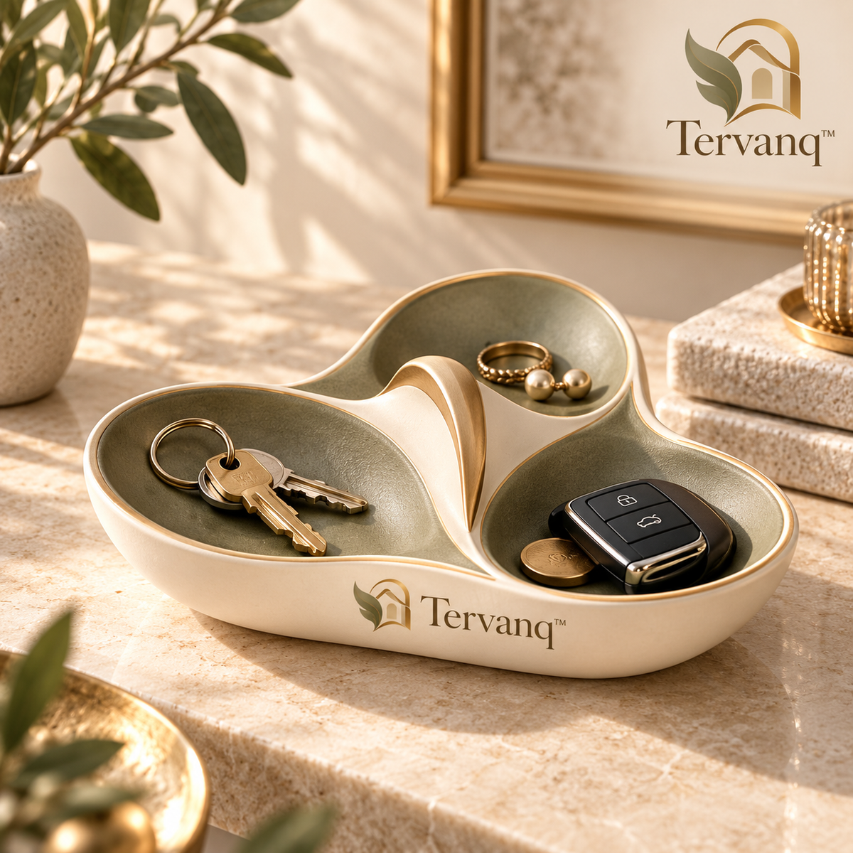 TERVANQ™ TriLeaf Catchall Dish