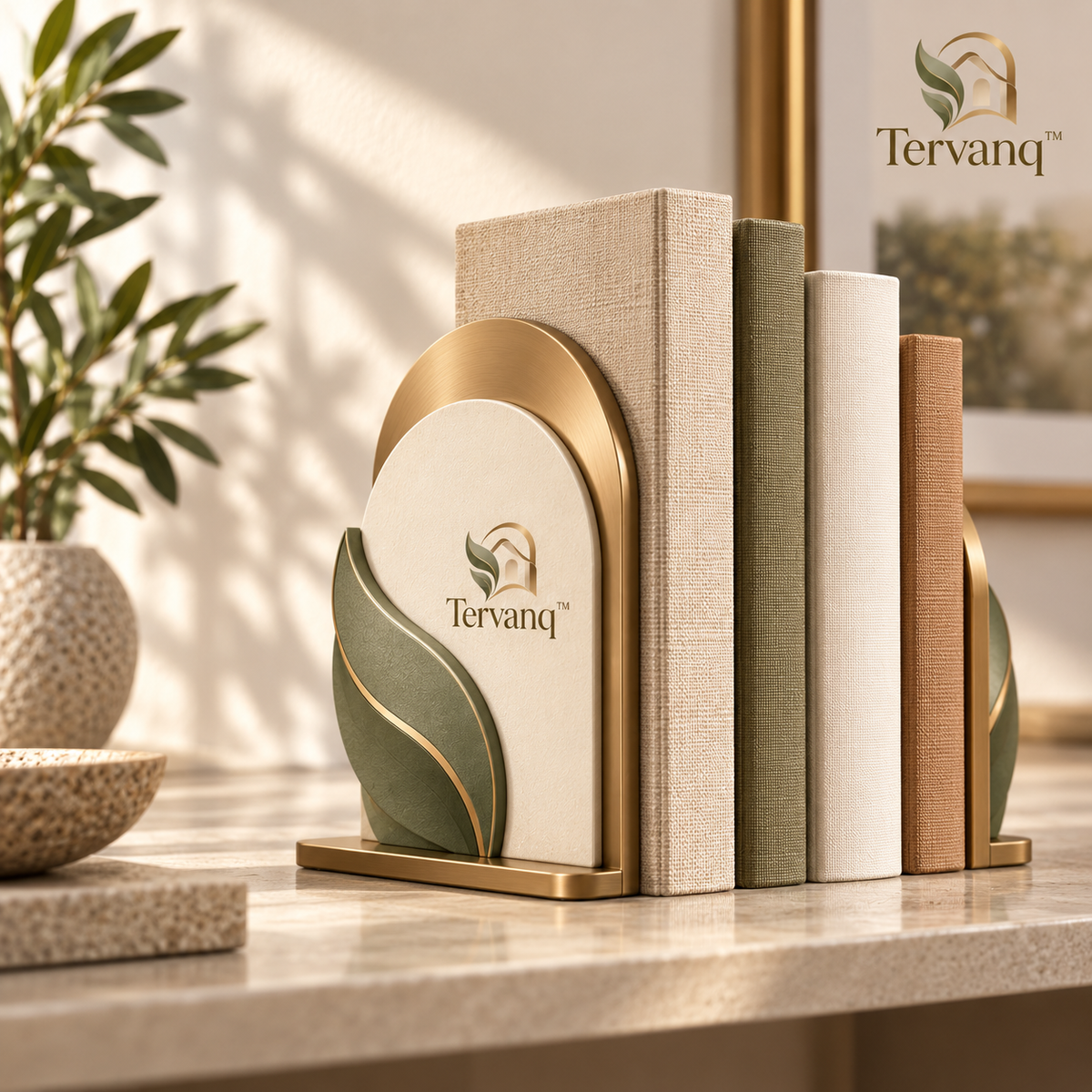 TERVANQ™ OffsetArch Bookend