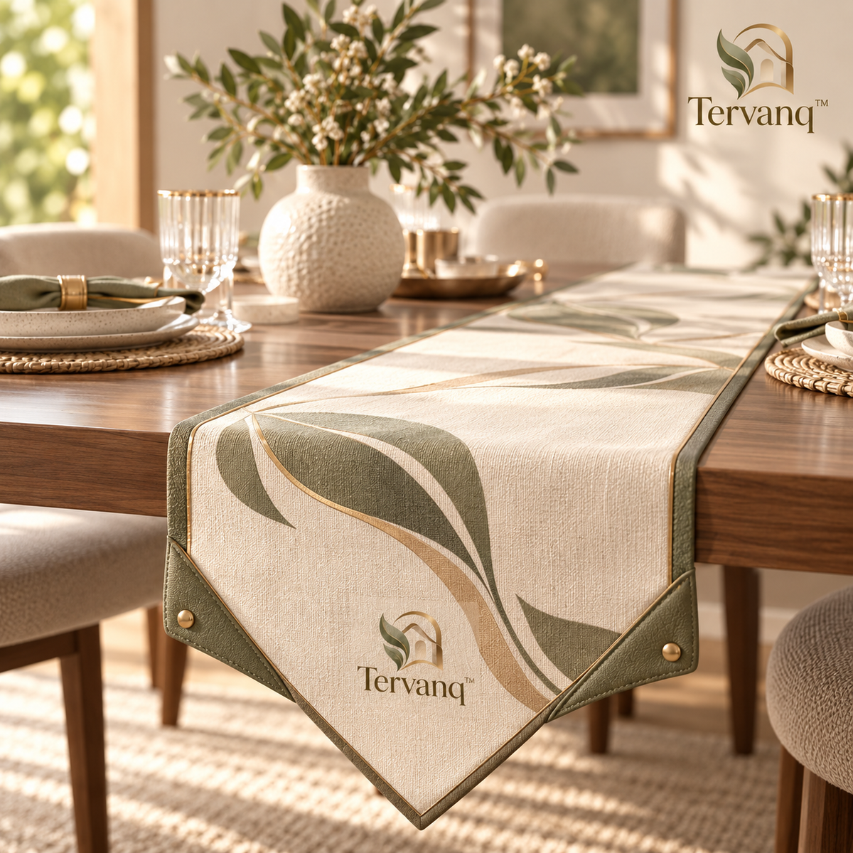 TERVANQ™ WeightedCorner Table Runner