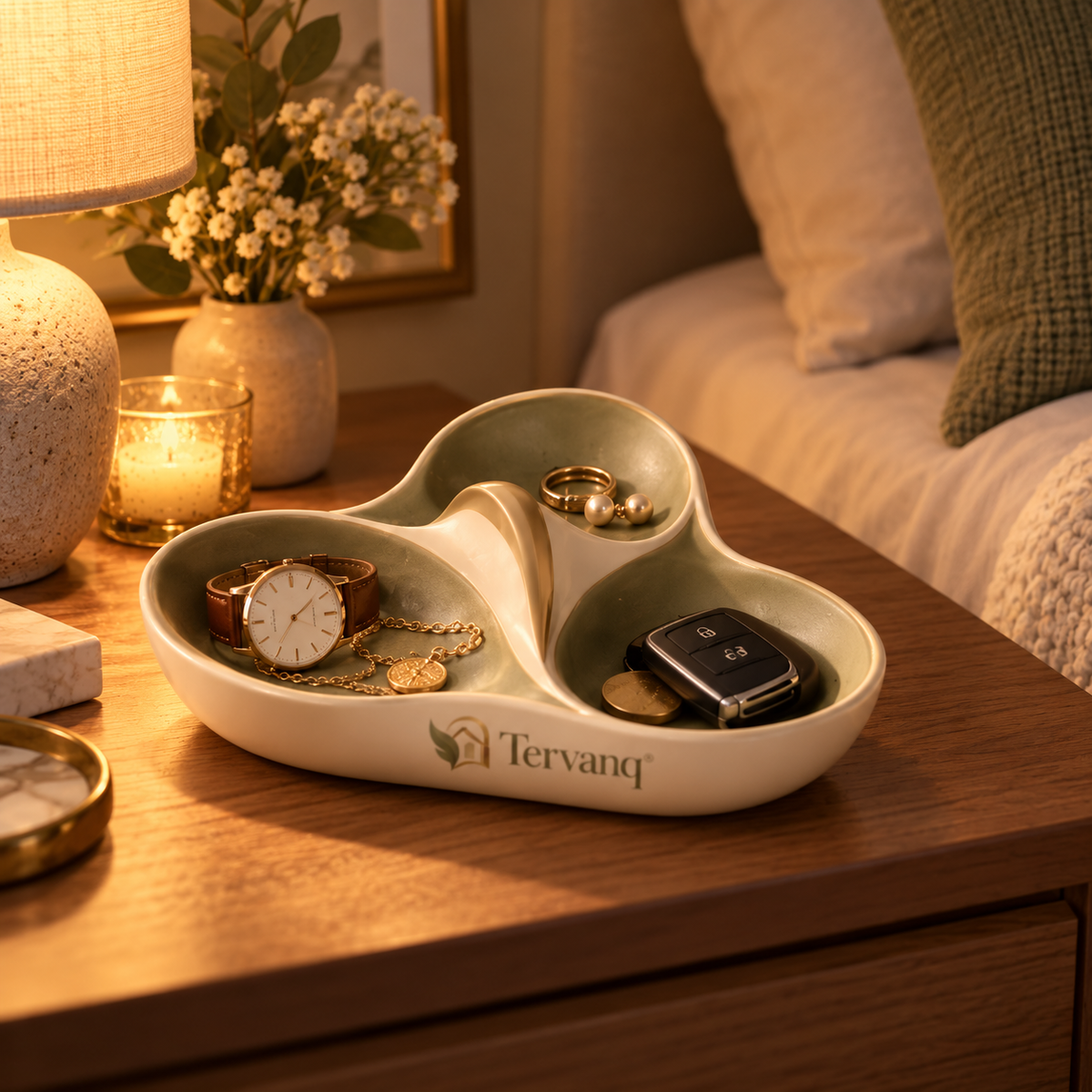 TERVANQ™ TriLeaf Catchall Dish