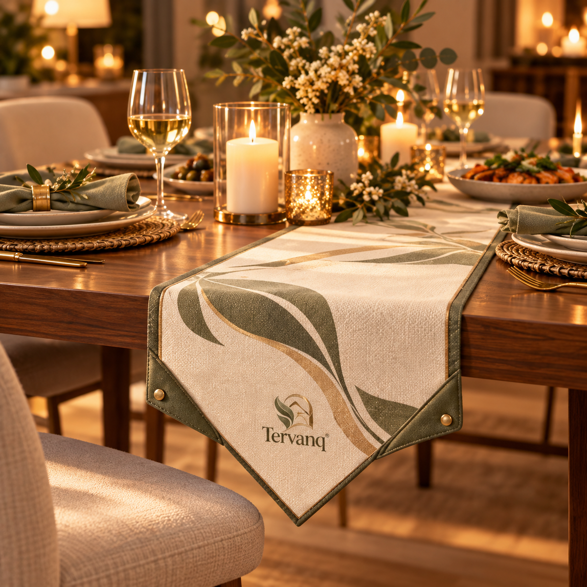 TERVANQ™ WeightedCorner Table Runner